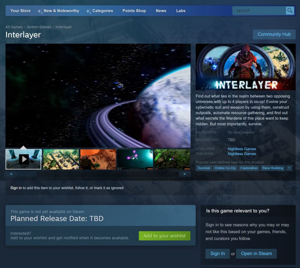 Steam page available!